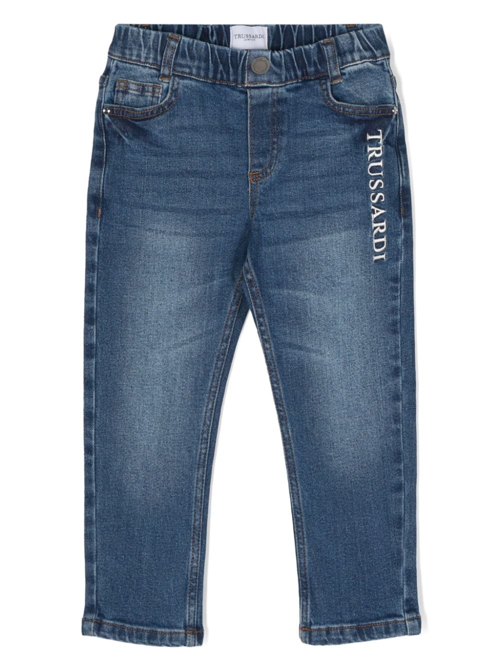 TRUSSARDI JUNIOR Jeans mit Logo-Stickerei - Blau von TRUSSARDI JUNIOR