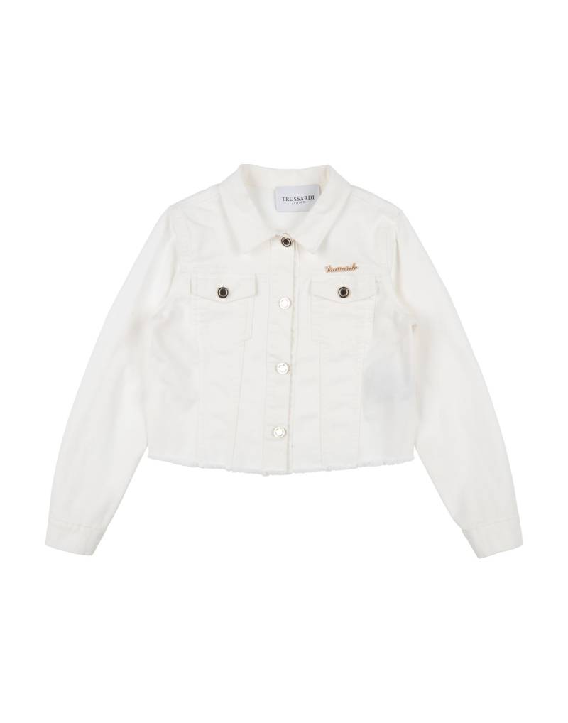 TRUSSARDI JUNIOR Jeansjacke/-mantel Kinder Off white von TRUSSARDI JUNIOR