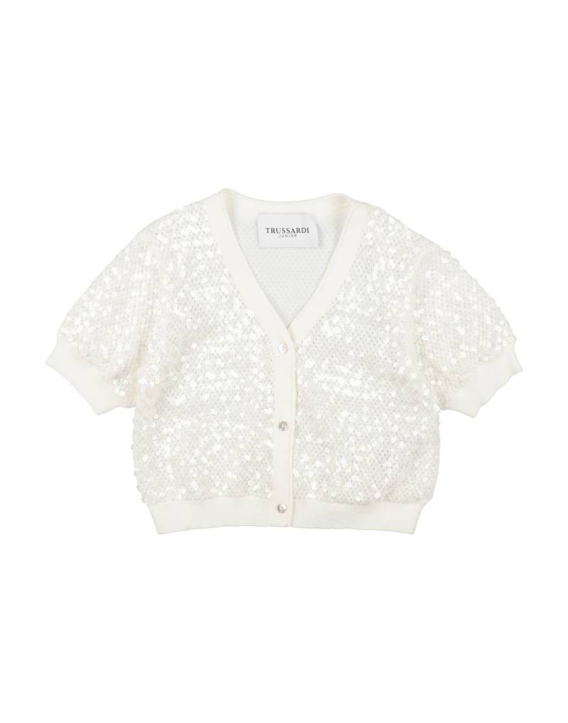 TRUSSARDI JUNIOR Strickjacke Kinder Off white von TRUSSARDI JUNIOR