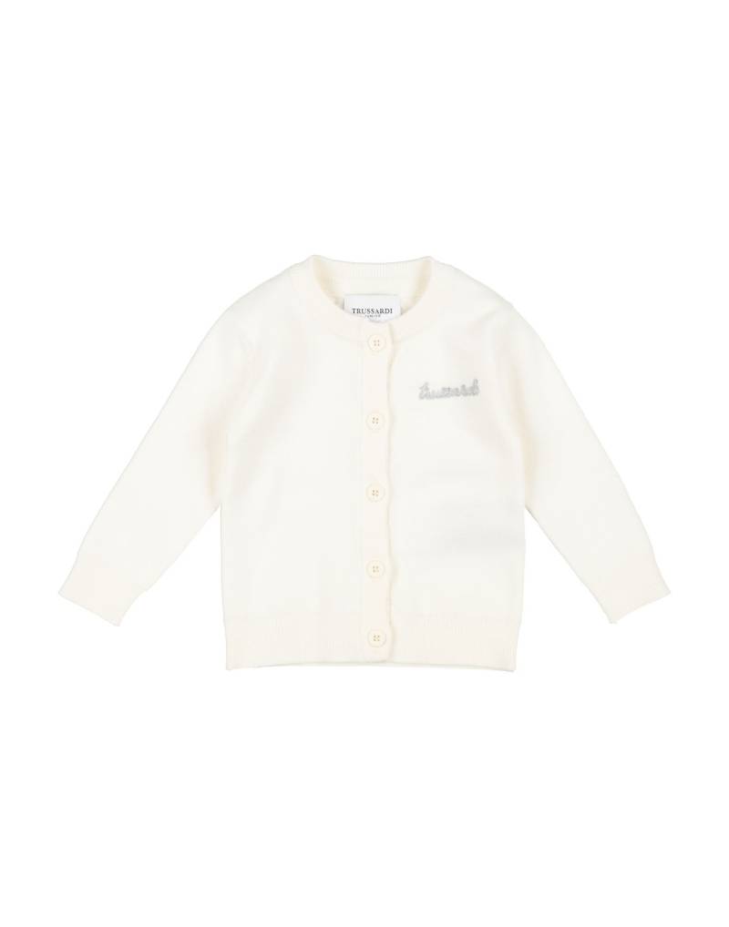 TRUSSARDI JUNIOR Strickjacke Kinder Off white von TRUSSARDI JUNIOR