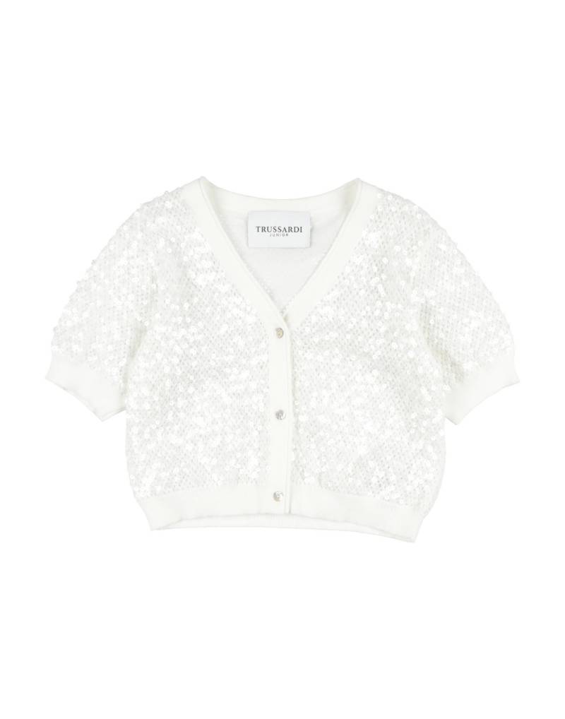TRUSSARDI JUNIOR Strickjacke Kinder Off white von TRUSSARDI JUNIOR
