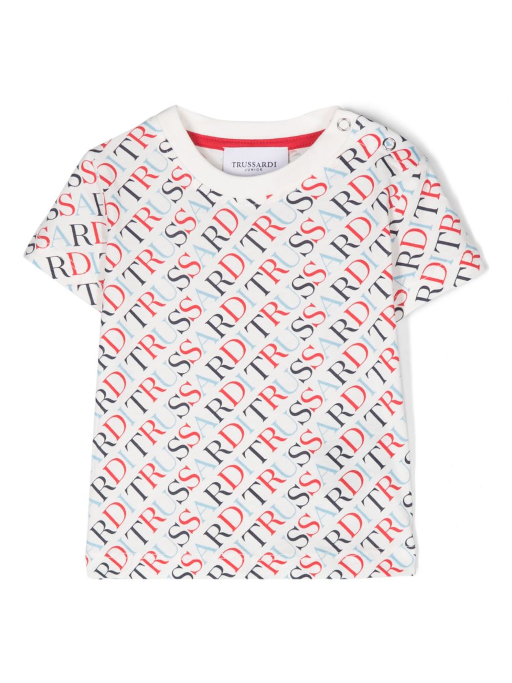 TRUSSARDI JUNIOR T-Shirt mit Logo-Print - Weiß von TRUSSARDI JUNIOR