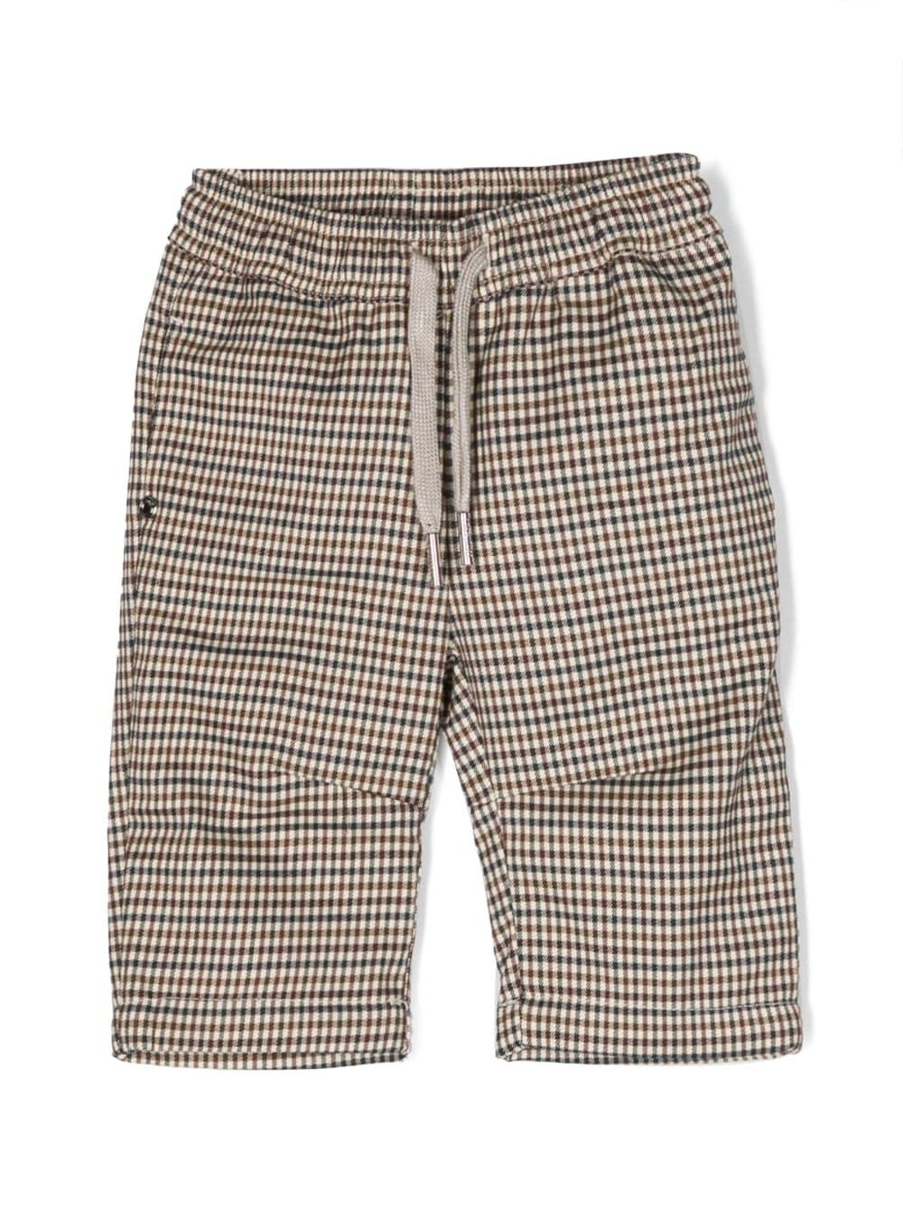 TRUSSARDI JUNIOR Gerade Hose mit Hahnentrittmuster - Nude von TRUSSARDI JUNIOR