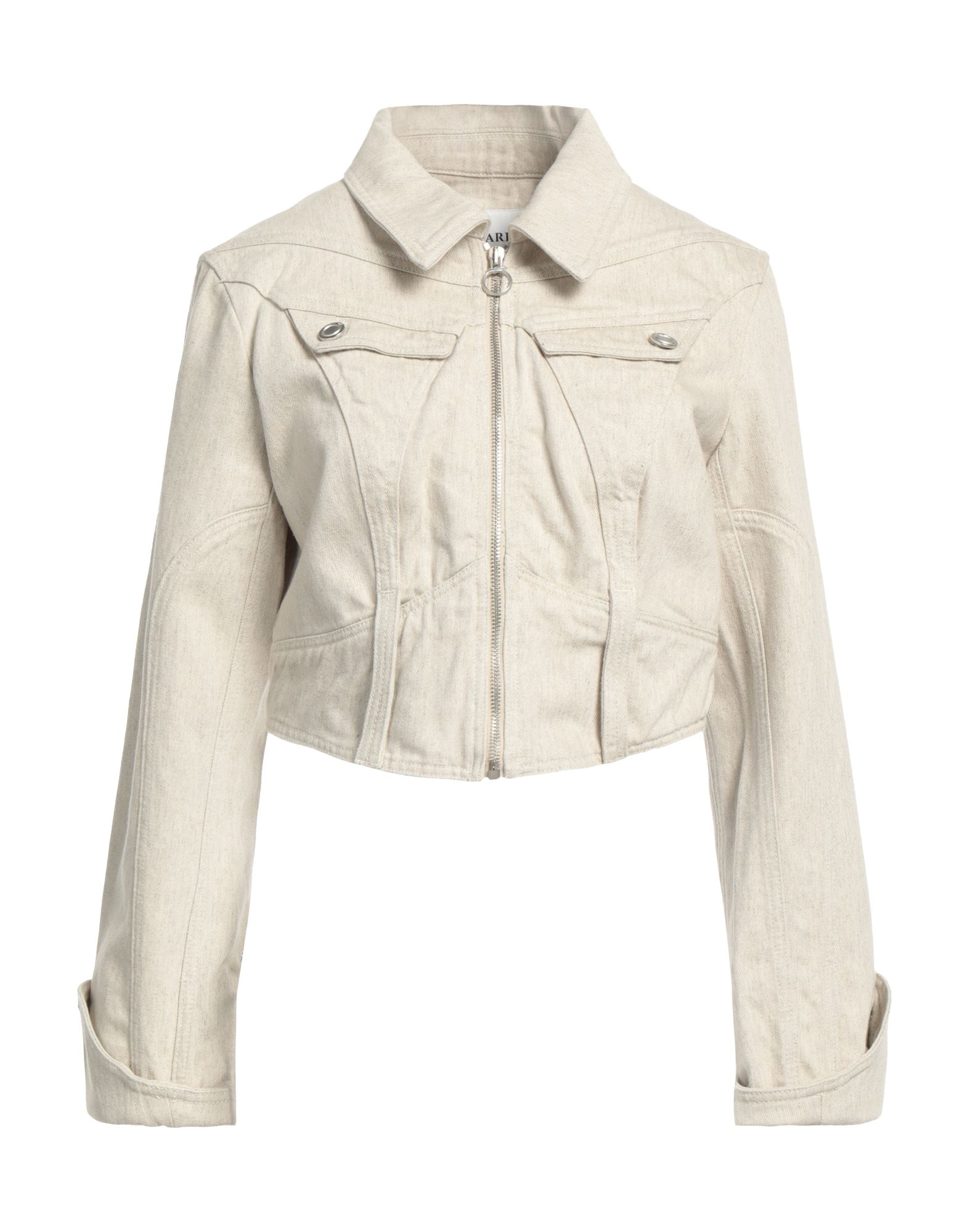 TRUSSARDI Jeansjacke/-mantel Damen Beige von TRUSSARDI