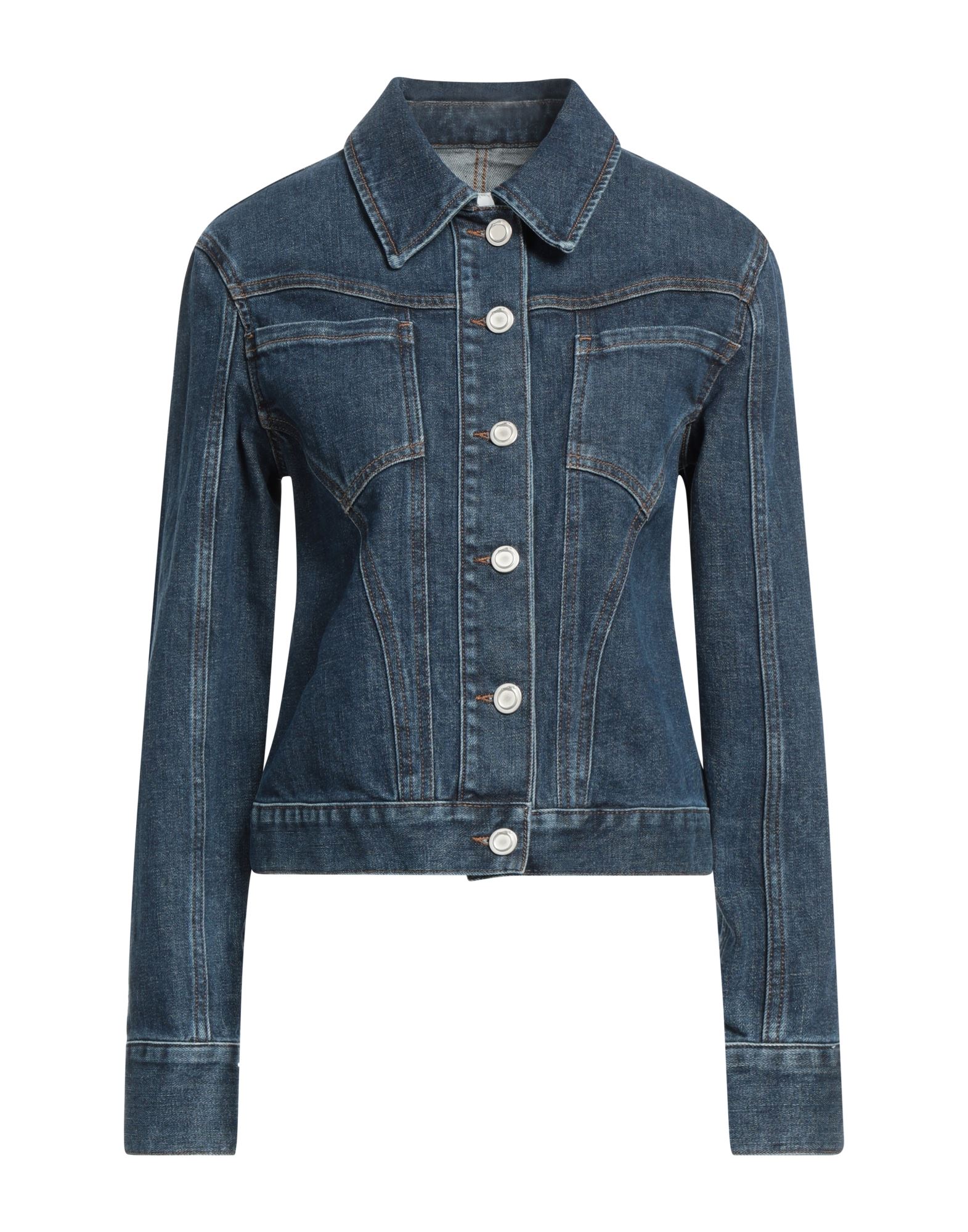 TRUSSARDI Jeansjacke/-mantel Damen Blau von TRUSSARDI