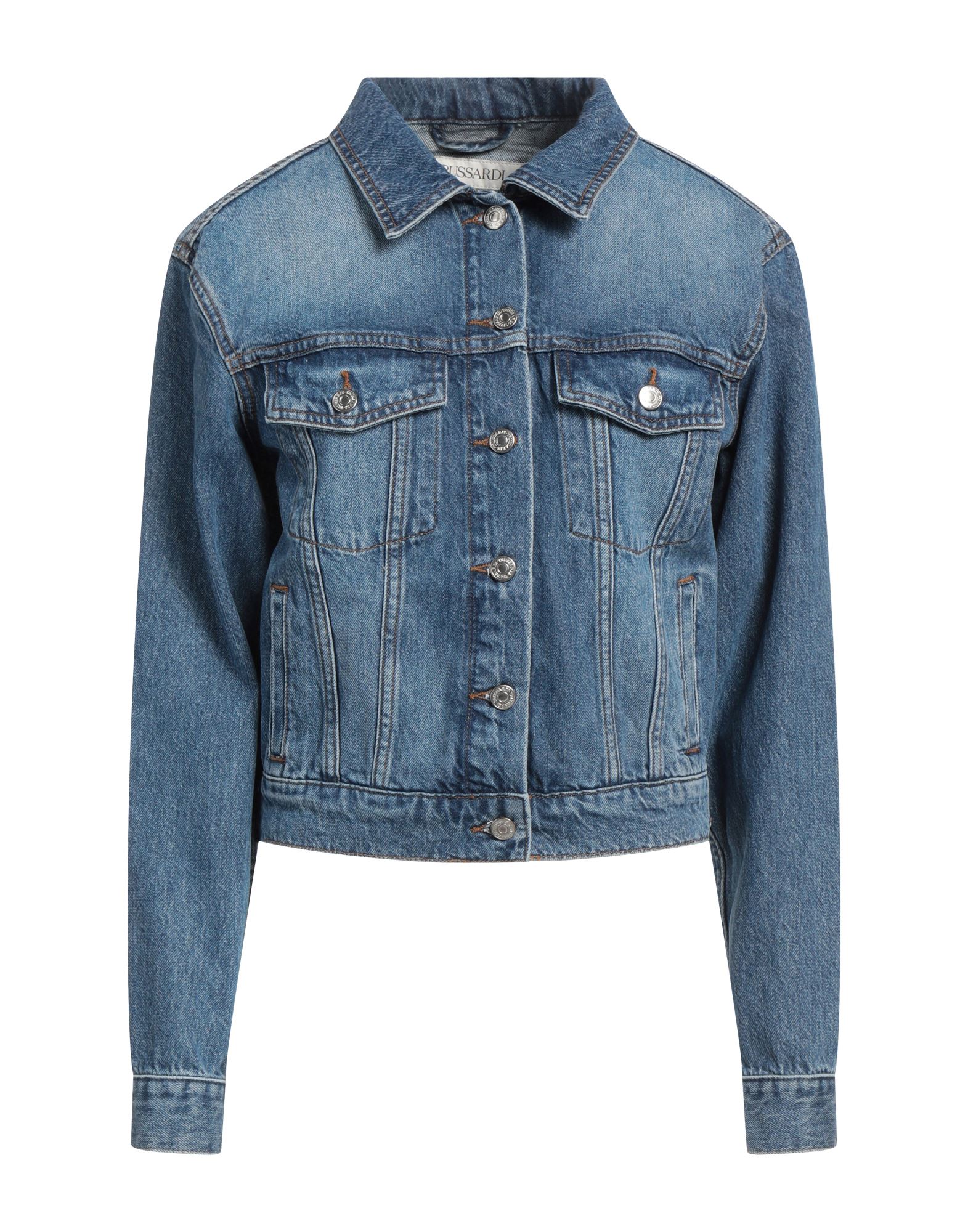 TRUSSARDI Jeansjacke/-mantel Damen Blau von TRUSSARDI