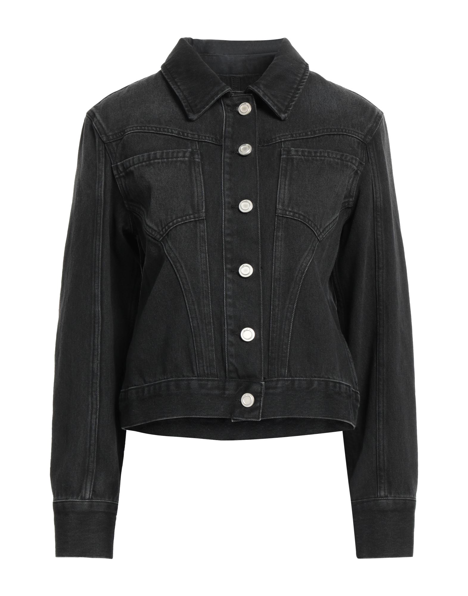 TRUSSARDI Jeansjacke/-mantel Damen Schwarz von TRUSSARDI