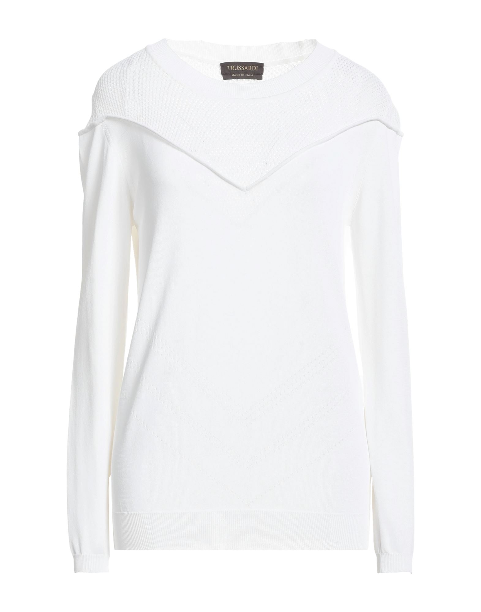 TRUSSARDI Pullover Damen Weiß von TRUSSARDI