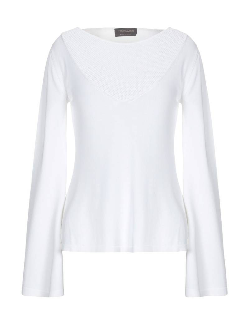 TRUSSARDI Pullover Damen Weiß von TRUSSARDI