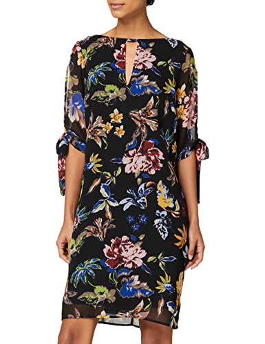 Amazon-Marke: TRUTH & FABLE Damen Chiffon-Kleid mit A-Linie, Mehrfarbig (Multicolour), 38, Label:M von TRUTH & FABLE