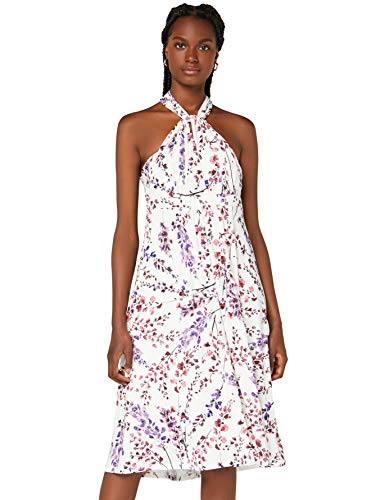 Amazon-Marke: TRUTH & Fable Damen Hochzeitskleid Multiway Midi, Mehrfarbig (White Blossom), 38, Label:M von TRUTH & FABLE