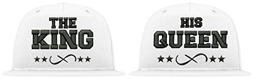 TRVPPY Baseball Kappe Snapback Cap The King & His Queen - Weiß von TRVPPY
