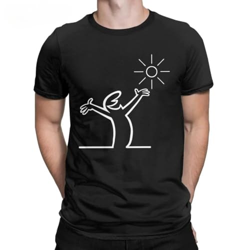 Happy La Linea Casual T-Shirts Men Black XXL Happy La Linea Casual T-Shirts Men Black XXL von TRdUaNGS
