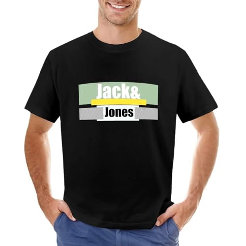 Jack& Jones T-Shirt top Mens Graphic t-Shirts Black 3XL von TRdUaNGS