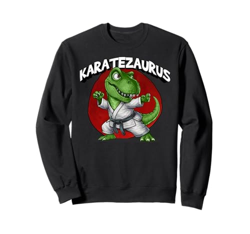 Karate Dinosaurier Karatezaurus Lustige Kinder Kampfsport Sweatshirt Karate Dinosaurier Karatezaurus Lustige Kinder Kampfsport Sweatshirt von TRex Dino Fighter Karate School Tournaments