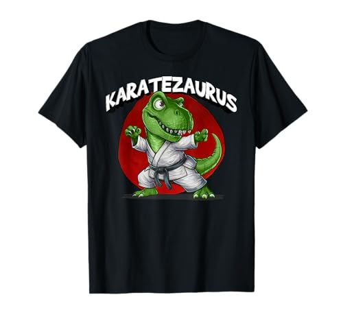 Karate Dinosaurier Karatezaurus Lustige Kinder Kampfsport T-Shirt Karate Dinosaurier Karatezaurus Lustige Kinder Kampfsport T-Shirt von TRex Dino Fighter Karate School Tournaments