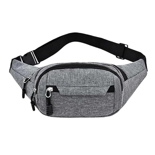 Fanny Pack Taille Tasche Oxford Weibliche Hüfte Bum Tasche Männer Frauen Banana Tasche Frauen Gürtel Tasche Damen Bauch Geld Beutel geldbörse (Color : Gray) von TRgqify-KM