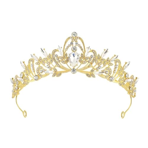 Kronen-Haarband-Kopfschmuck, Prinzessin-Kronen-Stirnband for Frauen, Mädchen, Bräute, Hochzeit, Abschlussball, Geburtstagsfeier (Color : Style 2) von TRgqify-KM