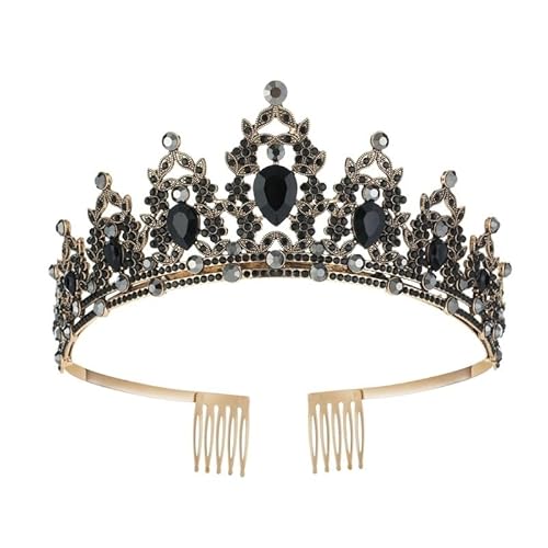 Kronen-Haarband-Kopfschmuck, Prinzessin-Kronen-Stirnband for Frauen, Mädchen, Bräute, Hochzeit, Abschlussball, Geburtstagsfeier (Color : Style 4) von TRgqify-KM