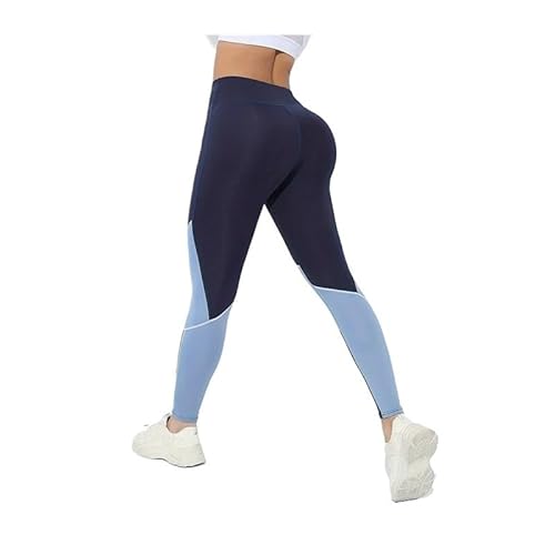 TRgqify-KM High Waist Yoga Leggings for Women Tummy Control Workout Compression Pants Moisture-Wicking Stretchy Gym Running Activewear Seamless Squat-Proof High-Rise Leggings(Navy_XXL 3PCS) von TRgqify-KM