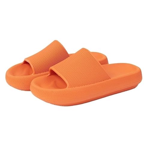 TRgqify-KM Non-slip Bathroom Slippers,Soft Slippers,Indoor And Outdoor Platform Pool Slippers Shower Slippers (Color : Caramel colour, Size : 35 36) von TRgqify-KM