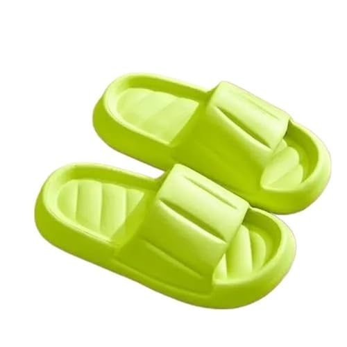 TRgqify-KM Non-slip Bathroom Slippers,Soft Slippers,Indoor And Outdoor Platform Pool Slippers Shower Slippers (Color : Green, Size : 37-38) von TRgqify-KM