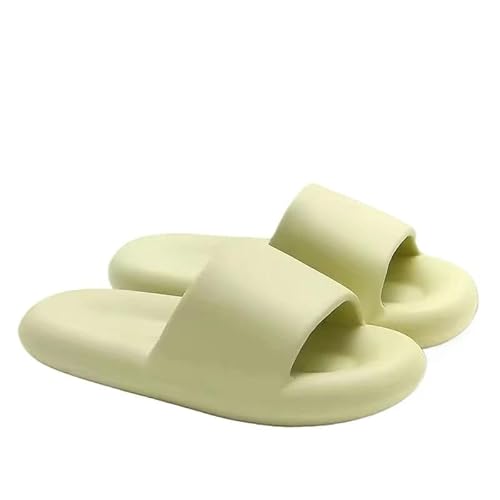 TRgqify-KM Non-slip Bathroom Slippers,Soft Slippers,Indoor And Outdoor Platform Pool Slippers Shower Slippers (Color : Green, Size : 38-39) von TRgqify-KM