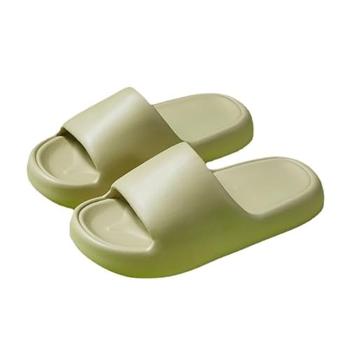 TRgqify-KM Non-slip Bathroom Slippers,Soft Slippers,Indoor And Outdoor Platform Pool Slippers Shower Slippers (Color : Green, Size : 39-40) von TRgqify-KM