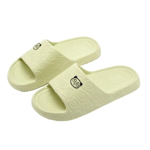 TRgqify-KM Non-slip Bathroom Slippers,Soft Slippers,Indoor And Outdoor Platform Pool Slippers Shower Slippers (Color : Green, Size : 40-41) von TRgqify-KM