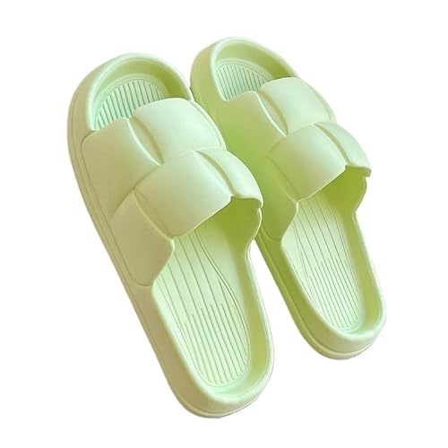 TRgqify-KM Non-slip Bathroom Slippers,Soft Slippers,Indoor And Outdoor Platform Pool Slippers Shower Slippers (Color : Green, Size : 44 * 45) von TRgqify-KM