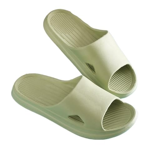 TRgqify-KM Non-slip Bathroom Slippers,Soft Slippers,Indoor And Outdoor Platform Pool Slippers Shower Slippers (Color : Green, Size : 44 * 45) von TRgqify-KM