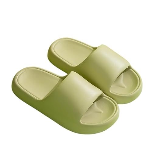 TRgqify-KM Non-slip Bathroom Slippers,Soft Slippers,Indoor And Outdoor Platform Pool Slippers Shower Slippers (Color : Green, Size : 44 45) von TRgqify-KM