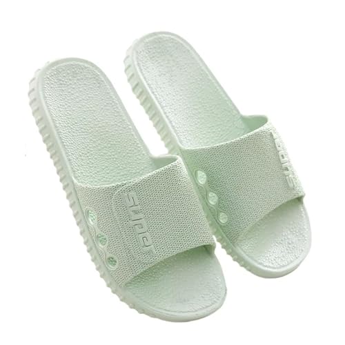 TRgqify-KM Non-slip Bathroom Slippers,Soft Slippers,Indoor And Outdoor Platform Pool Slippers Shower Slippers (Color : Light green, Size : 42-43) von TRgqify-KM