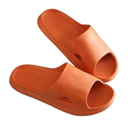 TRgqify-KM Non-slip Bathroom Slippers,Soft Slippers,Indoor And Outdoor Platform Pool Slippers Shower Slippers (Color : Orange, Size : 36 * 37) von TRgqify-KM