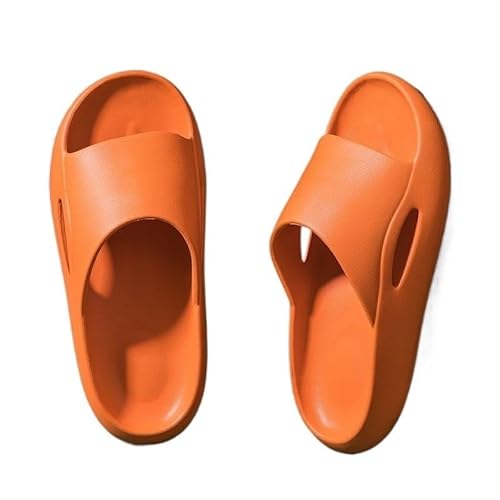 TRgqify-KM Non-slip Bathroom Slippers,Soft Slippers,Indoor And Outdoor Platform Pool Slippers Shower Slippers (Color : Orange, Size : 42-43) von TRgqify-KM