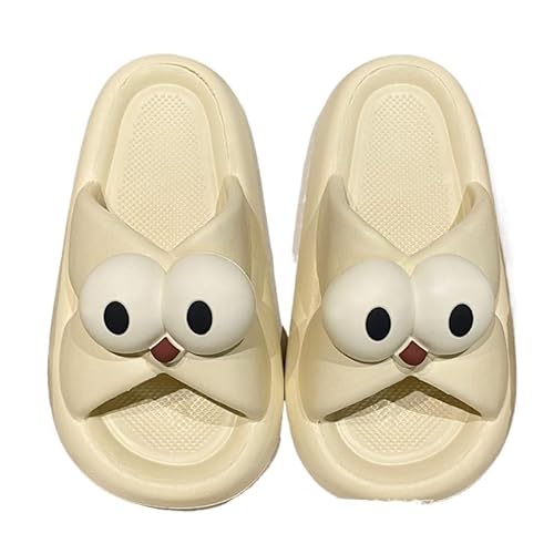 TRgqify-KM Non-slip Bathroom Slippers,Soft Slippers,Indoor And Outdoor Platform Pool Slippers Shower Slippers (Color : White, Size : 36-37) von TRgqify-KM