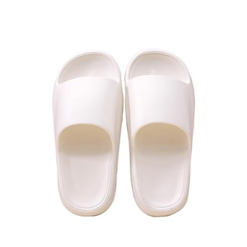 TRgqify-KM Non-slip Bathroom Slippers,Soft Slippers,Indoor And Outdoor Platform Pool Slippers Shower Slippers (Color : White, Size : 44/45) von TRgqify-KM