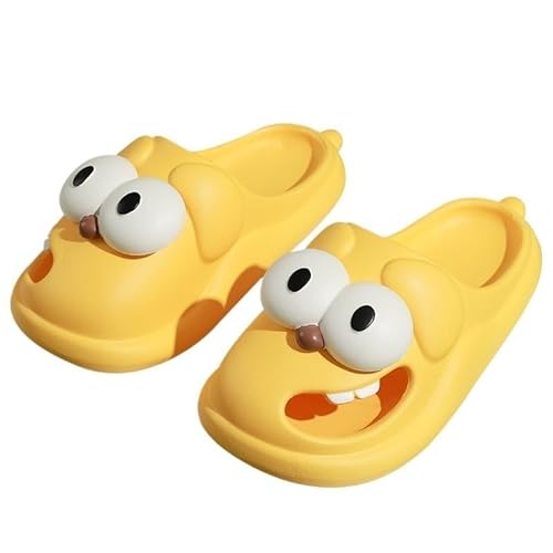 TRgqify-KM Non-slip Bathroom Slippers,Soft Slippers,Indoor And Outdoor Platform Pool Slippers Shower Slippers (Color : Yellow, Size : 36 * 37) von TRgqify-KM