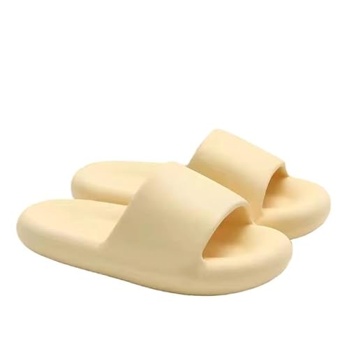 TRgqify-KM Non-slip Bathroom Slippers,Soft Slippers,Indoor And Outdoor Platform Pool Slippers Shower Slippers (Color : Yellow, Size : 40-41) von TRgqify-KM