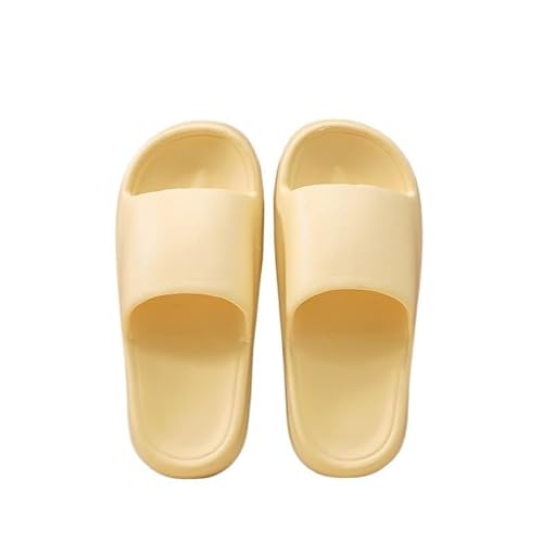 TRgqify-KM Non-slip Bathroom Slippers,Soft Slippers,Indoor And Outdoor Platform Pool Slippers Shower Slippers (Color : Yellow, Size : 42/43) von TRgqify-KM