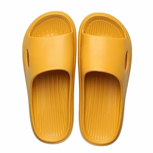 TRgqify-KM Non-slip Bathroom Slippers,Soft Slippers,Indoor And Outdoor Platform Pool Slippers Shower Slippers (Color : Yellow, Size : 42-43) von TRgqify-KM