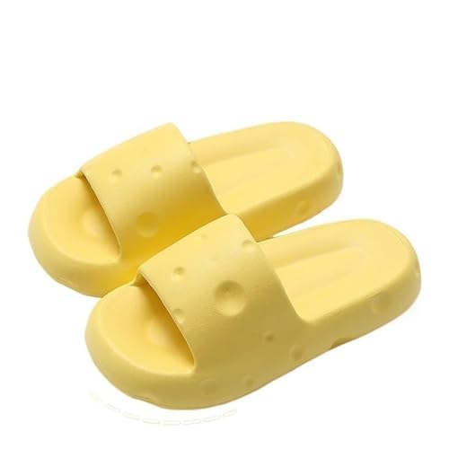 TRgqify-KM Non-slip Bathroom Slippers,Soft Slippers,Indoor and Outdoor Platform Pool Slippers Shower Slippers (Color : Yellow, Size : 40-41) von TRgqify-KM
