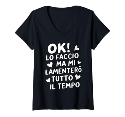 Damen Lustiges Geschenk, Ok Ich Mache Mich beschweren T-Shirt mit V-Ausschnitt Damen Lustiges Geschenk, Ok Ich Mache Mich beschweren T-Shirt mit V-Ausschnitt von TS - SHOP - Regalo simpatico e divertente