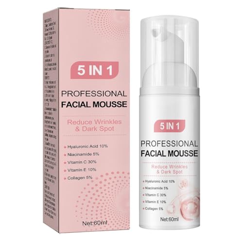 5-in-1-Reinigungsmousse – Tiefenreinigung, Feuchtigkeitsspendend, Ölkontrolle, Verblassen Von Akneflecken, Sanfte Gesichtsreinigung For Hydratisierte Haut(1PCS) von TS TAC-SKY