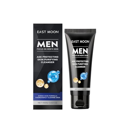 Aminosäure-Gesichtsreiniger For Männer – Feuchtigkeitsspendend, Sanft, Nicht Straffend, Mit Zwei Peptiden Gegen Feine Linien(1PCS) von TS TAC-SKY