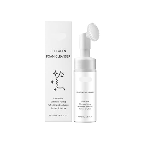Collagen-Gesichtsreinigungsschaum – Sanft, Feuchtigkeitsspendend Und Ölkontrollierend, Porentiefe Reinigung For Erfrischte Haut(3PCS) von TS TAC-SKY
