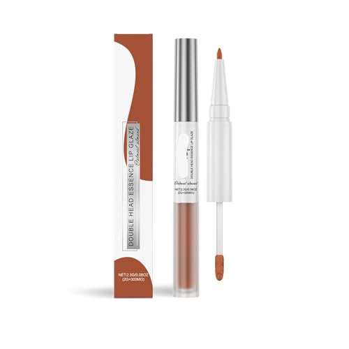 Dual-End Lipliner & Gloss Pen – 2-in-1-Lippenstift Mit Spiegelglanz For Frauen, Einfach Perfektes Lippen-Make-up Kreieren(Brown,3PCS) von TS TAC-SKY