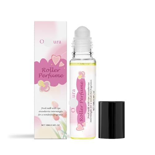 Erdbeermilch-Roll-On-Parfüm For Damen – Süßer Und Romantischer Duft, Lang Anhaltende Frische, Tragbares Kugeldesign For Ganztägigen Charme(3PCS) von TS TAC-SKY