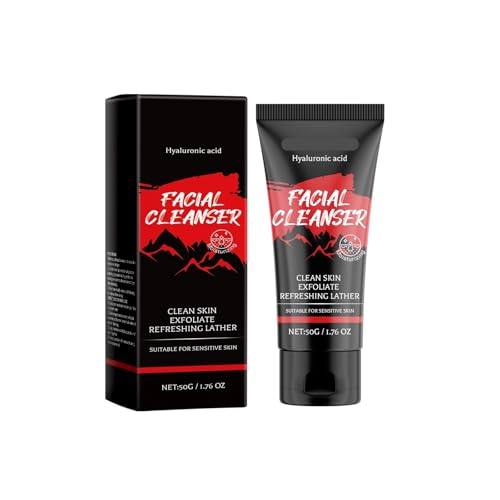 Feuchtigkeitsspendendes Gesichtsreinigungsmittel – Sanfte Reinigung, Reichhaltiger Schaum, Feuchtigkeitsspendend Und Beruhigend, Repariert Hautbarriere, Lindert Beschwerden Nach Rasur(3PCS) von TS TAC-SKY