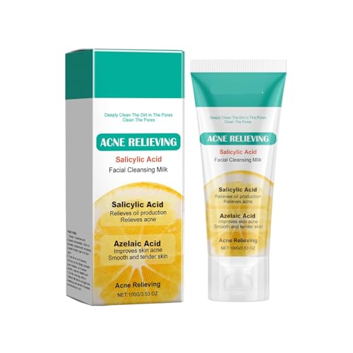 Gesichtsreiniger Zur Akne-Beseitigung – Feuchtigkeitsspendend, Ölkontrollierend, Beruhigt Die Haut, Nicht Straffend | Reinigt Die Poren Gründlich(2PCS) von TS TAC-SKY